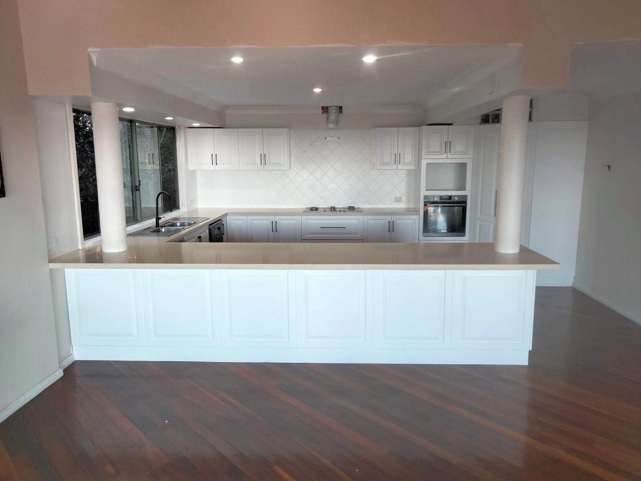 Timber kitchen resurfacing in Albion Park